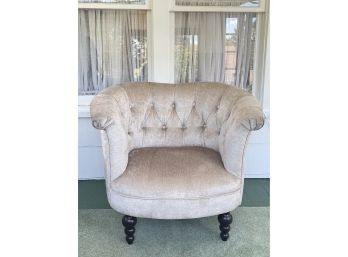 Pier 1 Imports, Velvet-like Chair In A Neutral Taupe