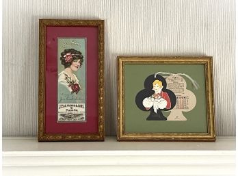 Unique Framed And Matted Victorian Style Art Pieces