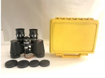 Binolux Binoculars Coated Optics- 7x35 Extra Wide Zoom With Underwater Kinetics Case