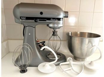 Kitchen Aid Classic Stand Mixer Silver, With Attachments