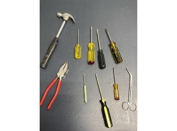 Tools Assortment Hammer Screwdrivers Etc