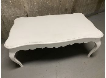 Coffee Table Solid Wood 45x18x27 White