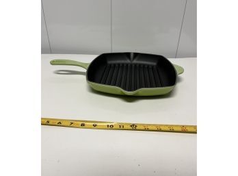 Lime Green Le Creuset, Signature Square Skillet Grill, -unused.