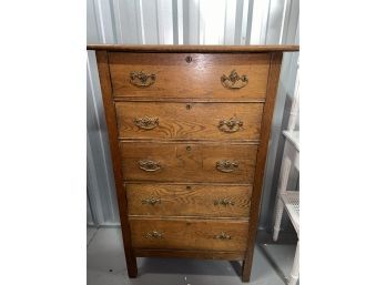 Vintage Wooden Dresser 5 Drawers 29x16x46in