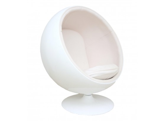 Cushioned Dome Swivel Chair