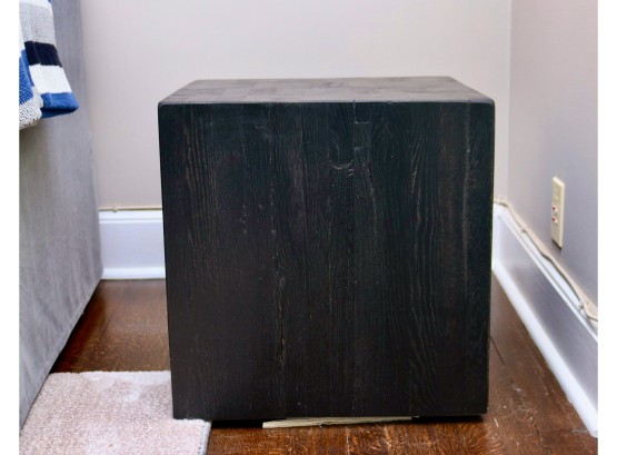 Restoration Hardware 25 Million Year Old Petrified Wood Cube End Table