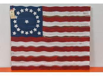 Wooden American Flag Wall Decoration By Dr. Livingstone