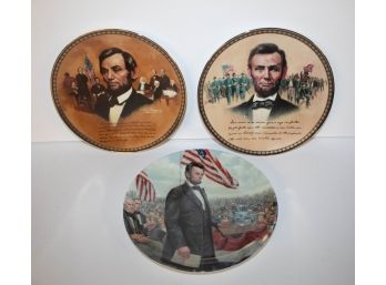 Bradford Exchange Numbered Plates Featuring Abe Lincoln