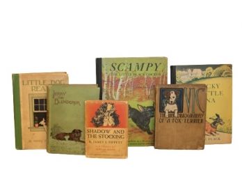 Collection Of Vintage Dog Books