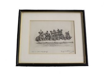 Signed 'When We Were Young' Copy Of An Etching