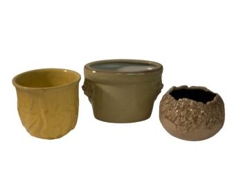 Trio Of Ceramic Pots, Includes Mccoy
