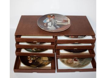 Norman Rockwell Heritage Collection Plates, Boxed