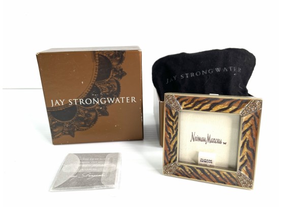 Jay Strongwater Enamel /Swarovski Crystal Photograph Frame In Original Box