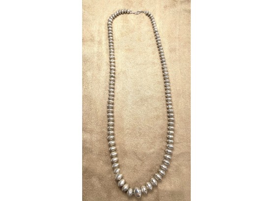 925 Sterling Silver Beaded Necklace