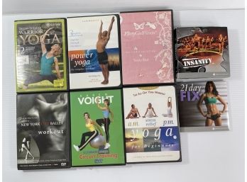 DVD's For  Workout , Yoga And Ballet  . Insanity Series Dvd's - 16 Videos Total