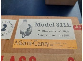 2 Vintage  Miami - Carey Wall Sconces Brand New In Box
