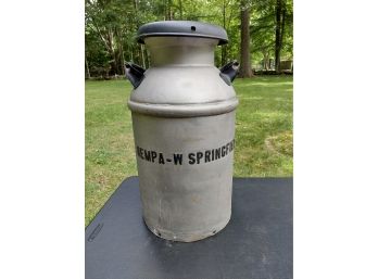 Vintage NEMPA - W SPRINGFIELD Milk Can