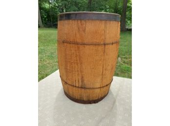 Nice Vintage Wooden Nail Keg Or Wooden Barrel