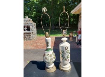 2 Decorative Vintage Ceramic Lamps