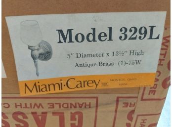 2 Miami - Carey Sconces Model 329L Brand New In Box