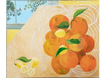 Acrylic On Canvas, Brenda Flanagan, Citrus