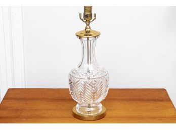 Vintage Waterford Cut Crystal Table Lamp