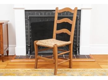 Ladderback Dining Chair With Rush Seat