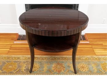 Barbara Barry For Baker Fluted-edge Round Entry Table