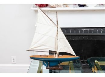 Marvelous Wood Model Sailboat