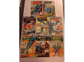 DC Action Comics Lot Of 8 Comics