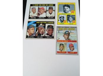 Hank Aaron And Willie Mays Card Lot