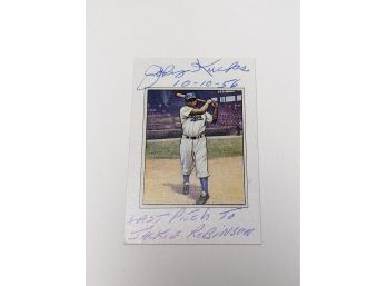 1989 Bowman Johnny Kucks Autographed