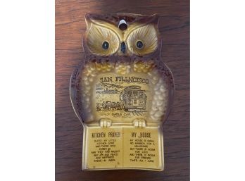 San Francisco Owl Wall Plaque/ Spoon Rest