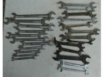 Large Lot Of Metric Open End Wrenches Inc 1 Set Of Craftsman