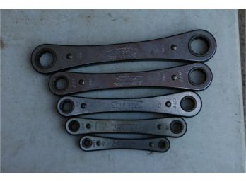 Set Of Craftsman Ratcheting Box Wrenches 1/4' Thru 7/8'
