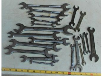 Open End SAE Wrenches Mixed Brands Including Snap-on, SK Craftsman And Husky