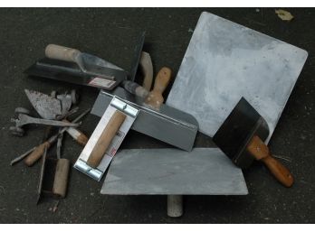Large Lot Of Dry Wall, Tile And  Masonry Hand Tools