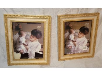 Gold And Silver Matching 8' X 10' Picture Frames.