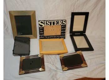 7 Pack Of Assorted Pic Frames.  3' X 5' And 4' X 6'