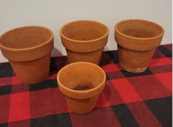 Clay Pots Ready For Those Windowsill Herbs