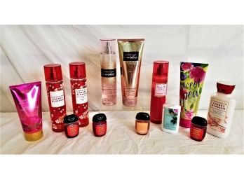 Bath And Bodyworks Lot: Fragrance Mists, Ultra Shea Body Creams And Lotions, Hand Sanitizers