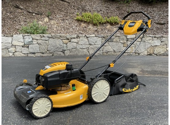 A Self Propelled Cub Cadet SC Hw Gas Powered Mower With Catch Bag