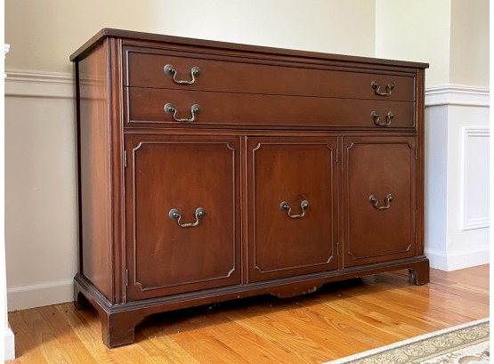 A Traditional Cherry Wood Dining Room Buffet
