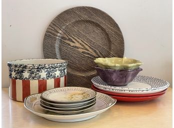Ceramics Assortment - Vessels And Plates