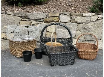 Baskets - Metal And Woven