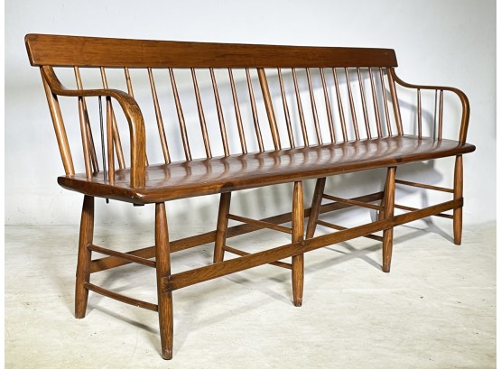 An Early 19th Century Bent Wood Parsons Bench