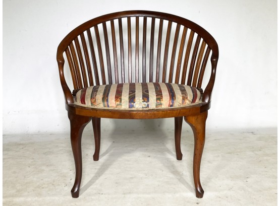 A Carved Maple Art Nouveau Arm Chair
