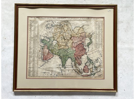 A Framed Antique French Map