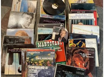 A Collection Of Vintage Vinyl Records