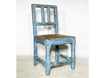 A Rustic Mexican Pine Side Chair